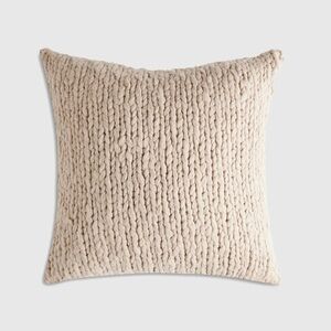 NWT QUINCE Chunky Hand Knit Wool Pillow Cover 6159
